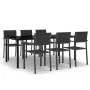 Juego de comedor para jardín 7 piezas negro von , Gartensets - Ref: Foro24-3099267, Preis: 536,05 €, Rabatt: -5%%