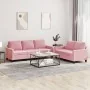Juego de sofás con cojines 2 piezas terciopelo rosa | Foro24.es | Tu tienda online para hogar, jardín y más Foro24.es