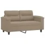 Juego de sofás con cojines 3 piezas tela microfibra gris taupe von , Sofas - Ref: Foro24-3202344, Preis: 622,25 €, Rabatt: -5%%