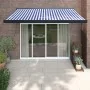 Toldo retráctil aluminio y tela azul y blanco 3x2,5 m von , Markisen - Ref: Foro24-3154546, Preis: 435,41 €, Rabatt: -5%%