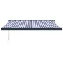 Toldo retráctil aluminio y tela azul y blanco 3x2,5 m von , Markisen - Ref: Foro24-3154546, Preis: 435,41 €, Rabatt: -5%%