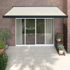 Toldo retráctil aluminio y tela color crema 3,5x2,5 m von , Markisen - Ref: Foro24-3154552, Preis: 502,65 €, Rabatt: -5%%