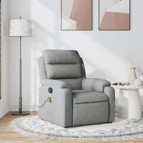 Sillón reclinable de masaje de tela gris claro von , Sessel - Ref: Foro24-373474, Preis: 215,97 €, Rabatt: -5%%