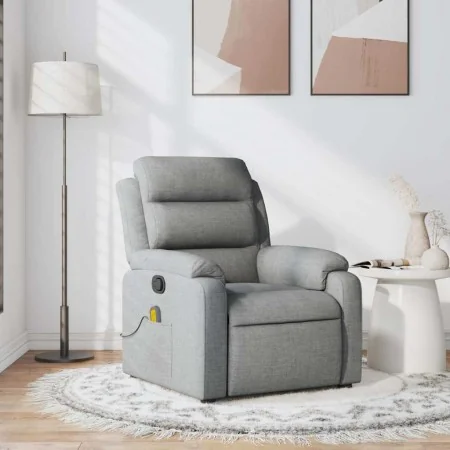 Sillón reclinable de masaje de tela gris claro von , Sessel - Ref: Foro24-373474, Preis: 219,64 €, Rabatt: -5%%