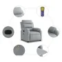 Sillón reclinable de masaje de tela gris claro von , Sessel - Ref: Foro24-373474, Preis: 219,64 €, Rabatt: -5%%