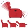 Sillón reclinable de cuero sintético rojo | Foro24.es | Tu tienda online para hogar, jardín y más Foro24.es