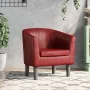 Sillón cuero sintético rojo tinto by , Armchairs - Ref: Foro24-356489, Price: 175,72 €, Discount: -5%%
