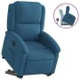 Sillón reclinable elevable de terciopelo azul by , Armchairs - Ref: Foro24-3204310, Price: 317,35 €, Discount: -5%%