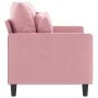 Sofá de 2 plazas terciopelo rosa 120 cm von , Sofas - Ref: Foro24-359296, Preis: 236,24 €, Rabatt: -5%%