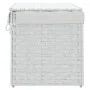 Cesto ropa sucia con tapa ratán sintético blanco 55,5x35x34 cm by , Laundry baskets - Ref: Foro24-372053, Price: 60,58 €, Dis...