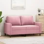Sofá de 2 plazas terciopelo rosa 120 cm | Foro24.es | Tu tienda online para hogar, jardín y más Foro24.es
