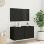 Mueble para TV de pared negro 80x30x41 cm by , TV Furniture - Ref: Foro24-836954, Price: 52,82 €, Discount: -5%%