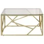 Mesa de centro dorada acero inoxidable y vidrio templado by , Coffee table - Ref: Foro24-349946, Price: 199,96 €, Discount: -5%%