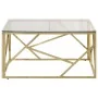 Mesa de centro dorada acero inoxidable y vidrio templado by , Coffee table - Ref: Foro24-349946, Price: 199,96 €, Discount: -5%%