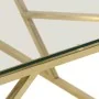 Mesa de centro dorada acero inoxidable y vidrio templado by , Coffee table - Ref: Foro24-349946, Price: 199,96 €, Discount: -5%%