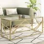 Mesa de centro dorada acero inoxidable y vidrio templado | Foro24.es | Tu tienda online para hogar, jardín y más Foro24.es