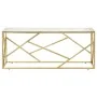 Mesa de centro dorada acero inoxidable y vidrio templado | Foro24.es | Tu tienda online para hogar, jardín y más Foro24.es