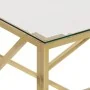 Mesa de centro dorada acero inoxidable y vidrio templado | Foro24.es | Tu tienda online para hogar, jardín y más Foro24.es