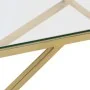 Mesa de centro dorada acero inoxidable y vidrio templado | Foro24.es | Tu tienda online para hogar, jardín y más Foro24.es