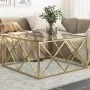 Mesa de centro dorada acero inoxidable y vidrio templado | Foro24.es | Tu tienda online para hogar, jardín y más Foro24.es