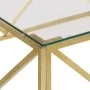 Mesa de centro dorada acero inoxidable y vidrio templado | Foro24.es | Tu tienda online para hogar, jardín y más Foro24.es