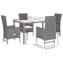 Set comedor de jardín 5 pzas con cojines ratán sintético beige von , Gartensets - Ref: Foro24-3277573, Preis: 524,61 €, Rabat...