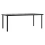 Set de comedor de jardín 9 pzas y cojines ratán sintético negro by , Garden sets - Ref: Foro24-3211933, Price: 988,50 €, Disc...