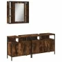 Set de muebles baño 3 pzas madera contrachapada roble ahumado by , Bathroom furniture - Ref: Foro24-3214727, Price: 161,46 €,...