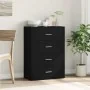 Aparador de madera de ingeniería negro 60x31x84 cm von , Sideboards - Ref: Foro24-840500, Preis: 95,89 €, Rabatt: -5%%