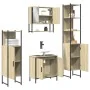 Set de muebles baño 4 pzas madera contrachapada roble ahumado by , Bathroom furniture - Ref: Foro24-3214712, Price: 244,52 €,...
