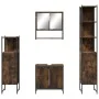 Set de muebles baño 4 pzas madera contrachapada roble ahumado by , Bathroom furniture - Ref: Foro24-3214712, Price: 244,52 €,...