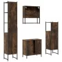 Set de muebles baño 4 pzas madera contrachapada roble ahumado by , Bathroom furniture - Ref: Foro24-3214712, Price: 244,52 €,...