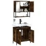 Set de muebles baño 2 pzas madera contrachapada roble ahumado | Foro24.es | Tu tienda online para hogar, jardín y más Foro24.es