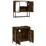 Set de muebles baño 2 pzas madera contrachapada roble ahumado | Foro24.es | Tu tienda online para hogar, jardín y más Foro24.es