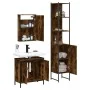Set de muebles baño 3 pzas madera contrachapada roble ahumado by , Bathroom furniture - Ref: Foro24-3214802, Price: 172,88 €,...