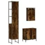 Set de muebles baño 3 pzas madera contrachapada roble ahumado by , Bathroom furniture - Ref: Foro24-3214802, Price: 172,88 €,...
