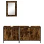 Set de muebles baño 3 pzas madera contrachapada roble ahumado von , Badezimmermöbel - Ref: Foro24-3214792, Preis: 159,30 €, R...