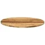 Tablero de mesa redondo madera maciza mango rugosa Ø 80x3,8 cm by , Table tops - Ref: Foro24-370014, Price: 131,47 €, Discoun...