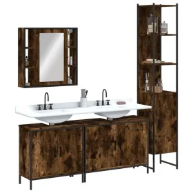 Set de muebles de baño 4 piezas madera