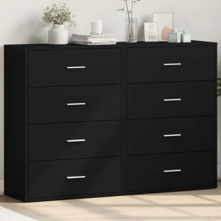 Aparadores 2 unidades madera de ingeniería negro 60x31x84 cm by , Sideboards - Ref: Foro24-3276582, Price: 186,93 €, Discount...