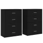 Aparadores 2 unidades madera de ingeniería negro 60x31x84 cm by , Sideboards - Ref: Foro24-3276582, Price: 186,93 €, Discount...