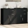 Aparador de madera de ingeniería 2 uds negro 60x31x70 cm by , Sideboards - Ref: Foro24-3276561, Price: 167,84 €, Discount: -5%%