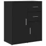 Aparador de madera de ingeniería 2 uds negro 60x31x70 cm by , Sideboards - Ref: Foro24-3276561, Price: 167,84 €, Discount: -5%%