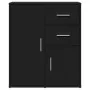 Aparador de madera de ingeniería 2 uds negro 60x31x70 cm by , Sideboards - Ref: Foro24-3276561, Price: 167,84 €, Discount: -5%%