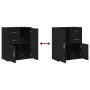 Aparador de madera de ingeniería 2 uds negro 60x31x70 cm by , Sideboards - Ref: Foro24-3276561, Price: 167,84 €, Discount: -5%%