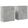 Aparador de madera ingeniería 2 uds gris hormigón 60x31x70 cm | Foro24.es | Tu tienda online para hogar, jardín y más Foro24.es