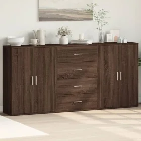Aparadores 3 uds madera de ingeniería marrón roble 60x31x84 cm von , Sideboards - Ref: Foro24-3276580, Preis: 224,52 €, Rabat...