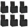 Set de comedor de jardín 7 pzas y cojines ratán sintético negro by , Garden sets - Ref: Foro24-3157601, Price: 1,00 €, Discou...