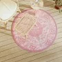 Alfombra de exterior ARAKIL rosa Ø120 cm PP by , Outdoor protectors - Ref: Foro24-368502, Price: 21,90 €, Discount: -5%%