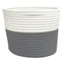 Cestas de almacenaje 2 uds algodón gris y blanco Ø24x18 cm by , Baskets - Ref: Foro24-358453, Price: 23,41 €, Discount: -5%%